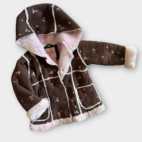 Vintage OshKosh | Y2K Faux Suede Coat | 2T - Picture 1 of 3